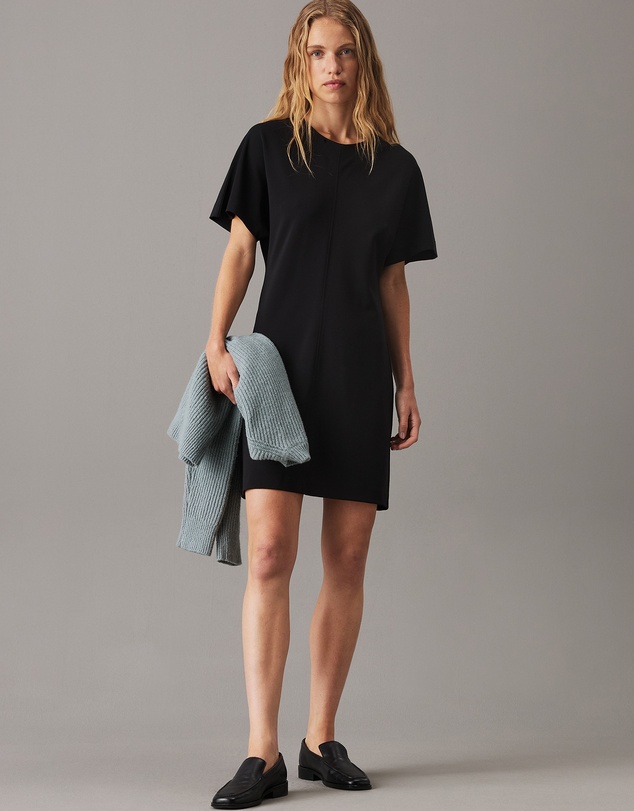 Calvin Klein - Tailored Viscose Shift Dress