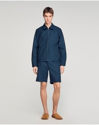 Sandro - Denim Cross Shorts