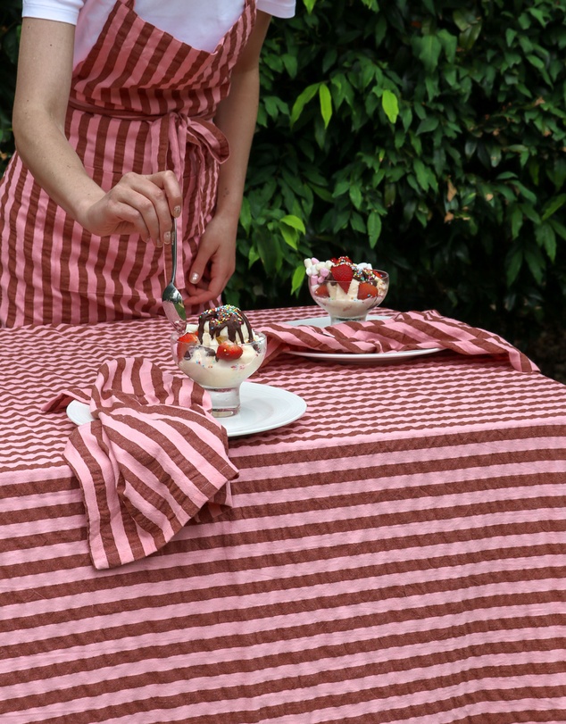Mosey Me - Sundae Seersucker Tablecloth