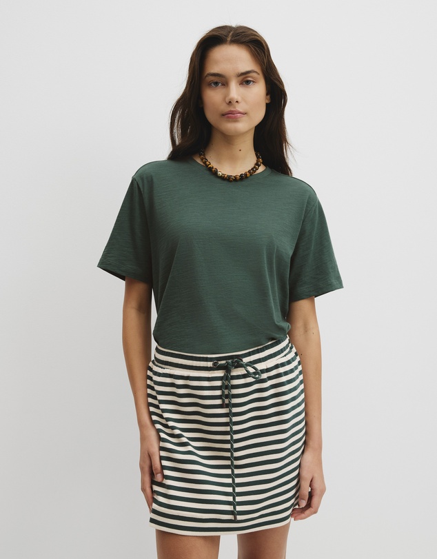 Country Road - Textured Short Sleeve Slub T-shirt