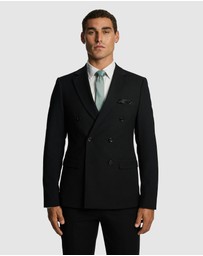yd. - Dante Double Breasted Stretch Suit Jacket