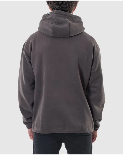 Fallen Footwear - Fallen Footwear Men Grunge Hoodie Relax Jumper Regular Fit Asphalt/Black