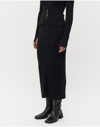 FRIEND of AUDREY - Ada Double End Zip Wool Skirt