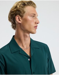 Calibre - Performance Cuban Collar Shirt Jade
