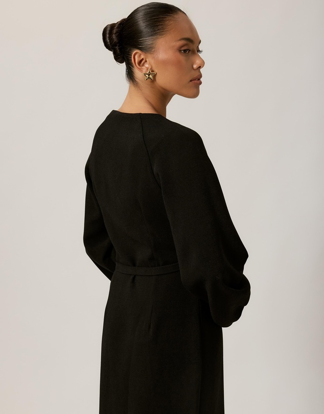 Tussah - Kate Crepe Wrap Midi Dress