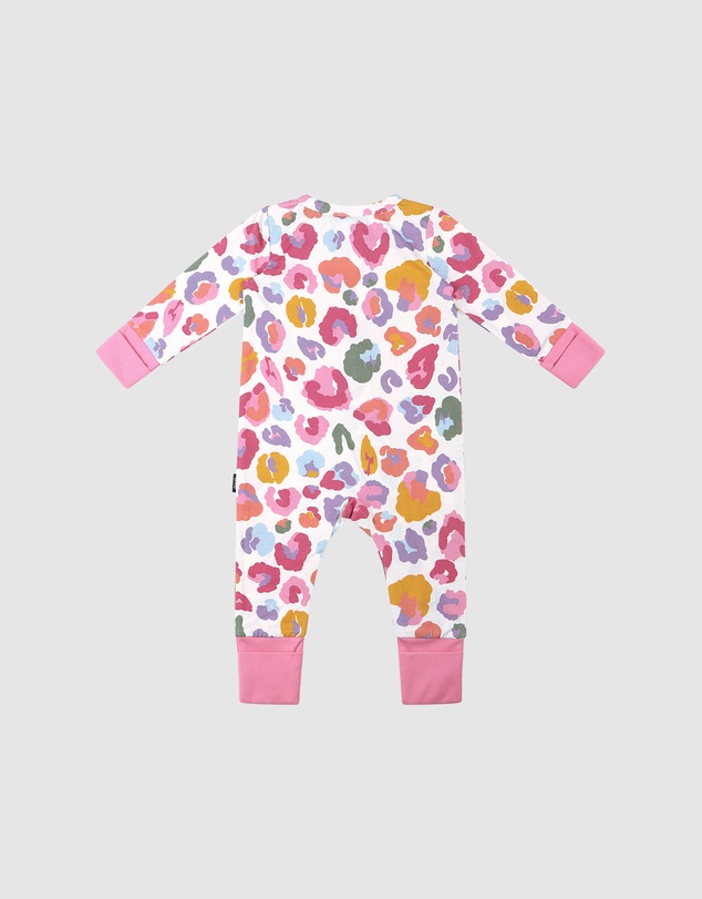 Rock Your Baby - Rainbow Leopard Coverall