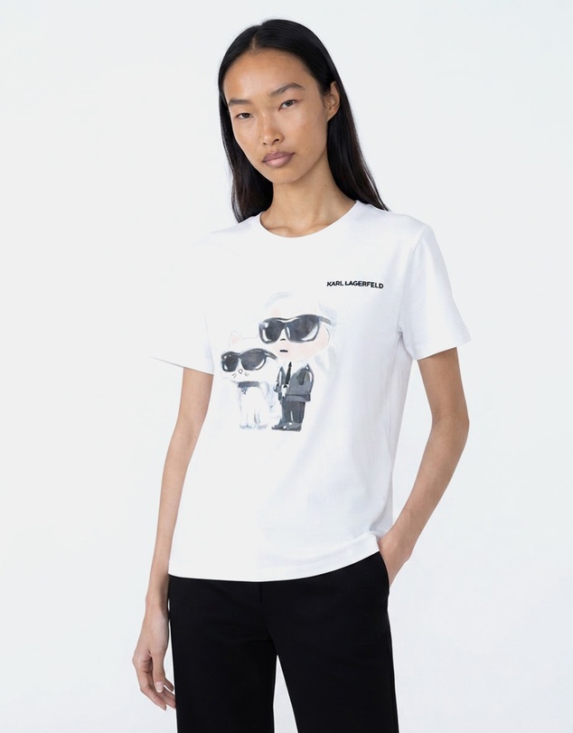 Karl Lagerfeld - Ikon Duo Aquarelle T-Shirt