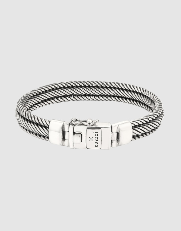 Kuzzoi - ICONIC EXCLUSIVE - Bracelet Male Kingchain 925 Sterling Silver Oxidized