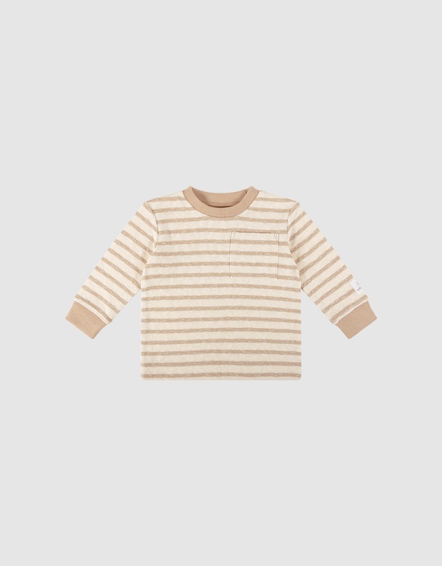 Kynd Baby - Stripe Top in Mocha Stripe