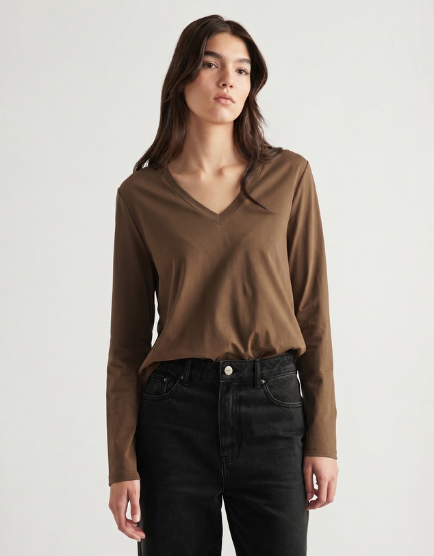 Decjuba - Imogen V Neck Long Sleeve