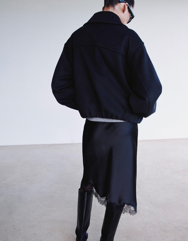 M.N.G - Wool Jacket With Shirt Collar