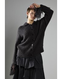 Glamorous - Fringe Cuff Button-front Cardigan