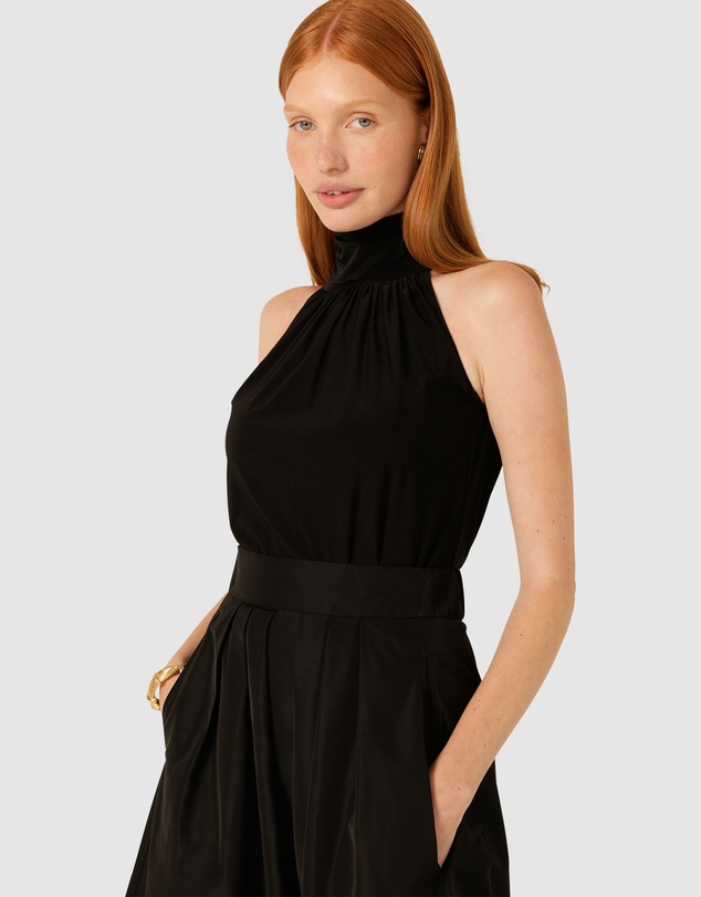 SACHA DRAKE - Pleated A-Line Skirt