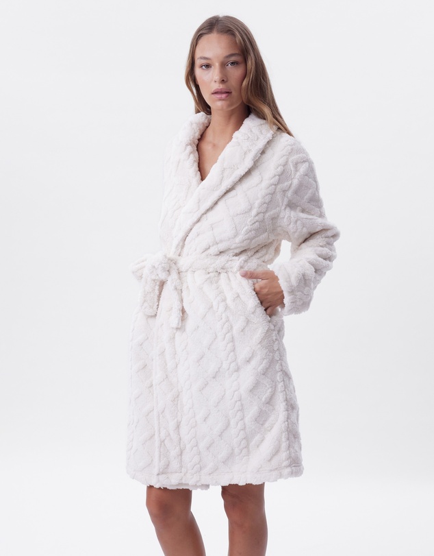 Bras N Things - Kaia Short Gown - Ivory