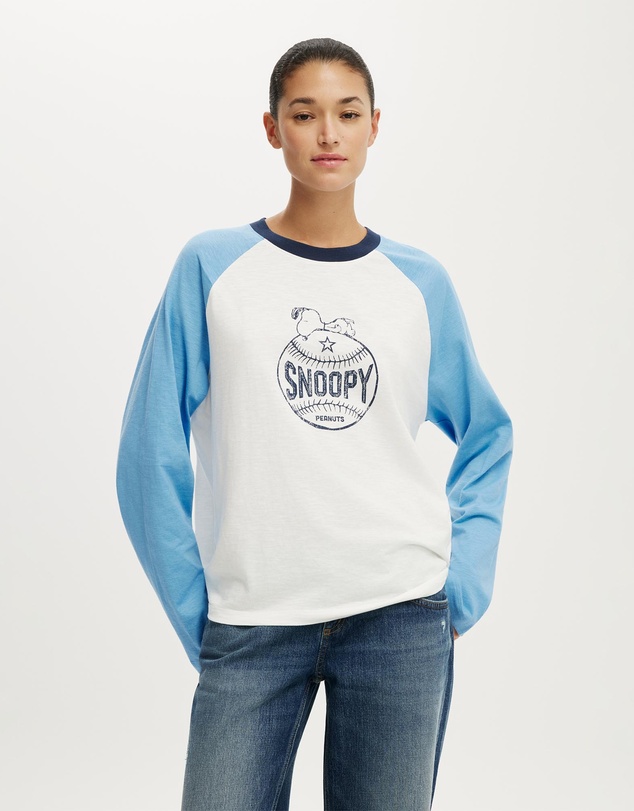 Cotton On - The Lcn Raglan Ls Graphic Tee