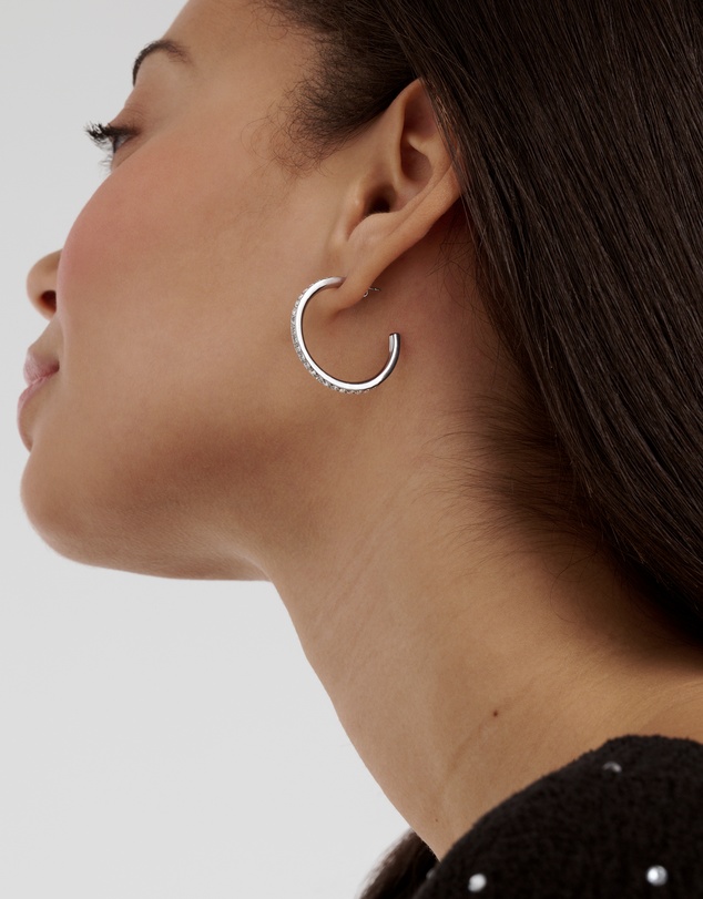 Ted Baker - CLANCI: Medium Crystal Hoop Earrings