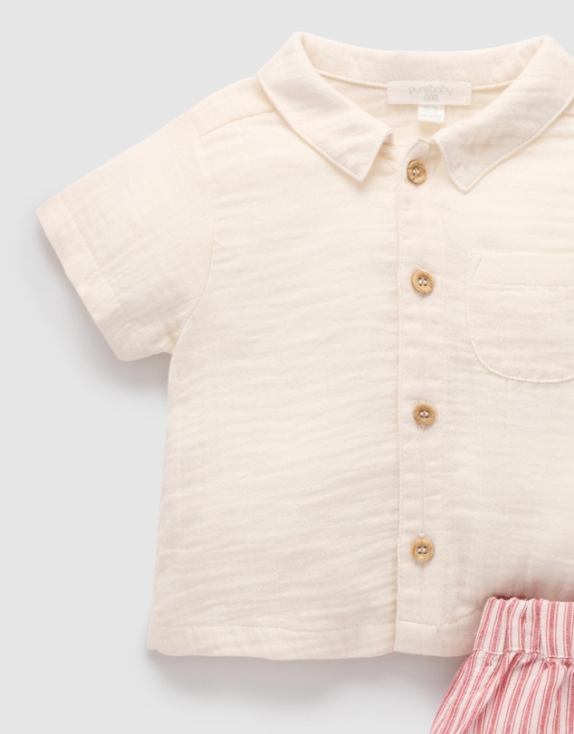 Purebaby - Striped Set -Kids-Babies