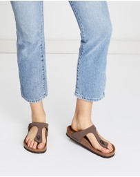 Birkenstock - Unisex Gizeh Birko-Flor Nubuck Regular Sandals