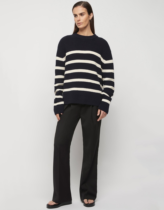 FRIEND of AUDREY - Cotton Striped Knit