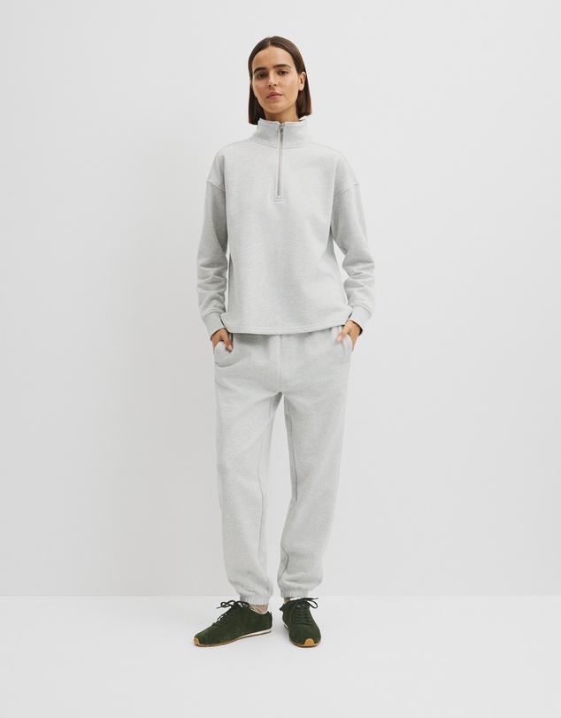 Country Road - Australian Good Earth Cotton Zip Neck Sweat