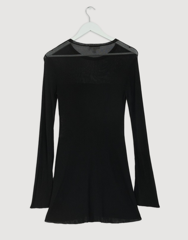 Revibe - Repaired Shona Joy Rohe LS Mini Dress - AU 8