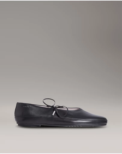 Calvin Klein - Leather Mary Jane Ballerinas