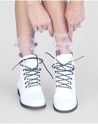 High Heel Jungle - Never Settle Petal Tulle Sock
