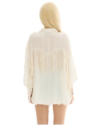 THE TALES - Ibiza Nights Satin Fringed Shirt