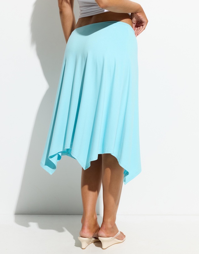 Dazie - Zara Asymmetrical Jersey Midi Skirt
