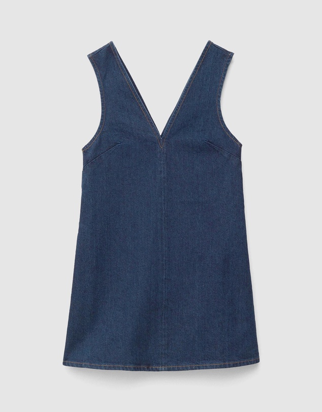 & Other Stories - V-Neck Denim Mini Dress