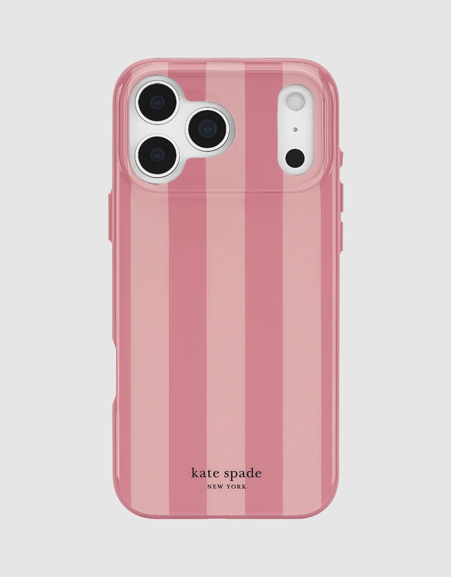 Kate Spade - Kate Spade Bold Strip Rose Coral MagSafe Case for iPhone 18 Pro Max / 17 Pro Max