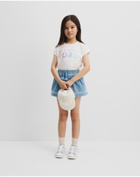Country Road - Organically Grown Cotton Sequin Logo T-shirt