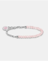 THOMAS SABO - Charm Bracelet with Beads and Chain Links Silver