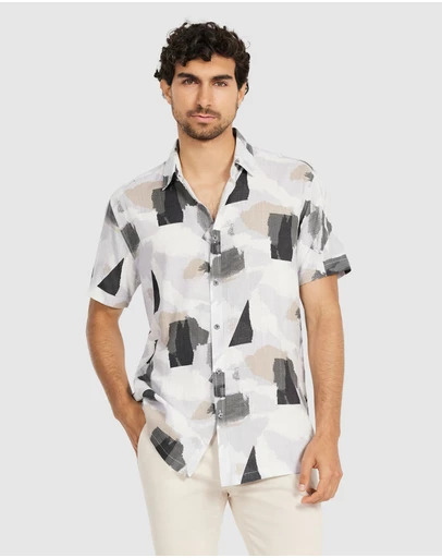 Tarocash - Monet Viscose Abstract Shirt