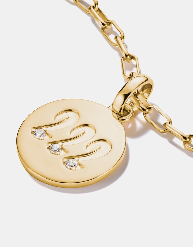 THOMAS SABO - THOMAS SABO Connect Charm angel number 222 with stones Gold