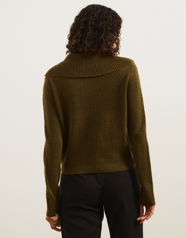 Atmos&Here - Kiera Knit Jumper with Wide Collar