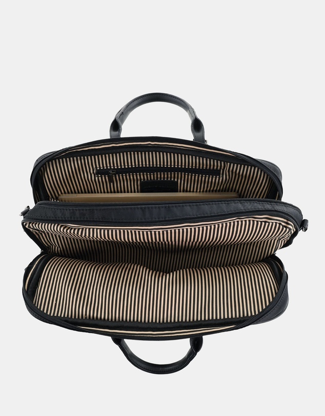 Pierre Cardin - Pierre Cardin Men's Nylon Classic Business Laptop Bag
