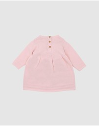 Bebe by Minihaha - Charlie Organic Hand Embroidered Knit Dress - Babies
