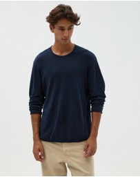 AERE - Easy Linen Blend LS Tee