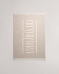 Country Road - Cr Cotton Blend Logo Throw