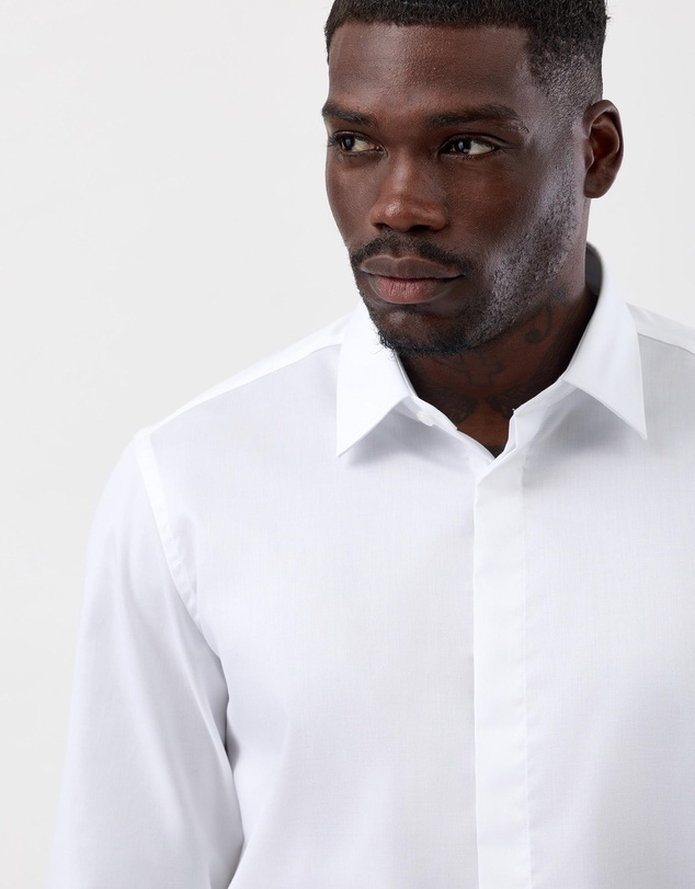 Brooksfield - Concealed Placket Tuxedo Shirt