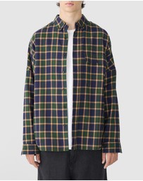 Bassike - Drop Shoulder Check Shirt