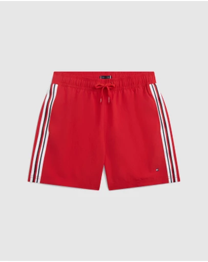 Tommy Hilfiger - Drawstring Striped Swim Shorts - Teens