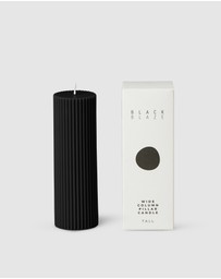 Black Blaze - Wide Column Pillar Candle