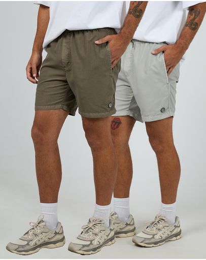 Light Grey & Dark Khaki
