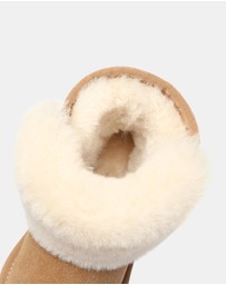 EVERAU - Australian Shepherd Ugg Bambi Kids Cow Suede Upper UGG Boots