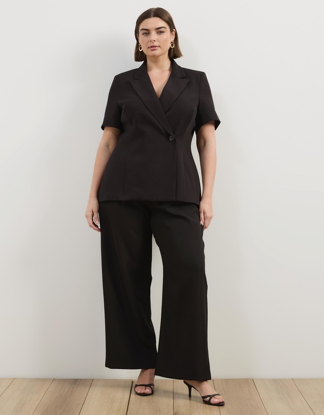 Atmos&Here Curvy - Marlow Tie Waist Tailored Pants