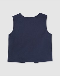 Designer Kidz - Finley Linen Vest