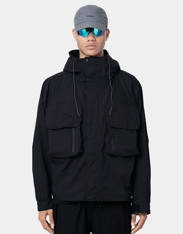 PYRA - CARGO SHELL JACKET- BLACK