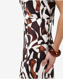 Forcast - Hazel Printed A-line Skirt